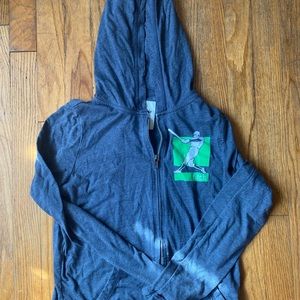 A&F youth medium zip up baseball shirt